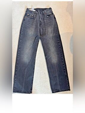 Levis Womens 25 Black High Rise Straight Jeans